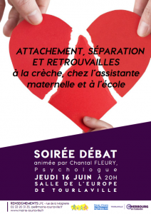 Affiche soiree debat Attachement separation retrouvailles