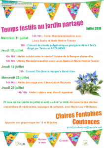 temps festifs au jardin juillet 2018