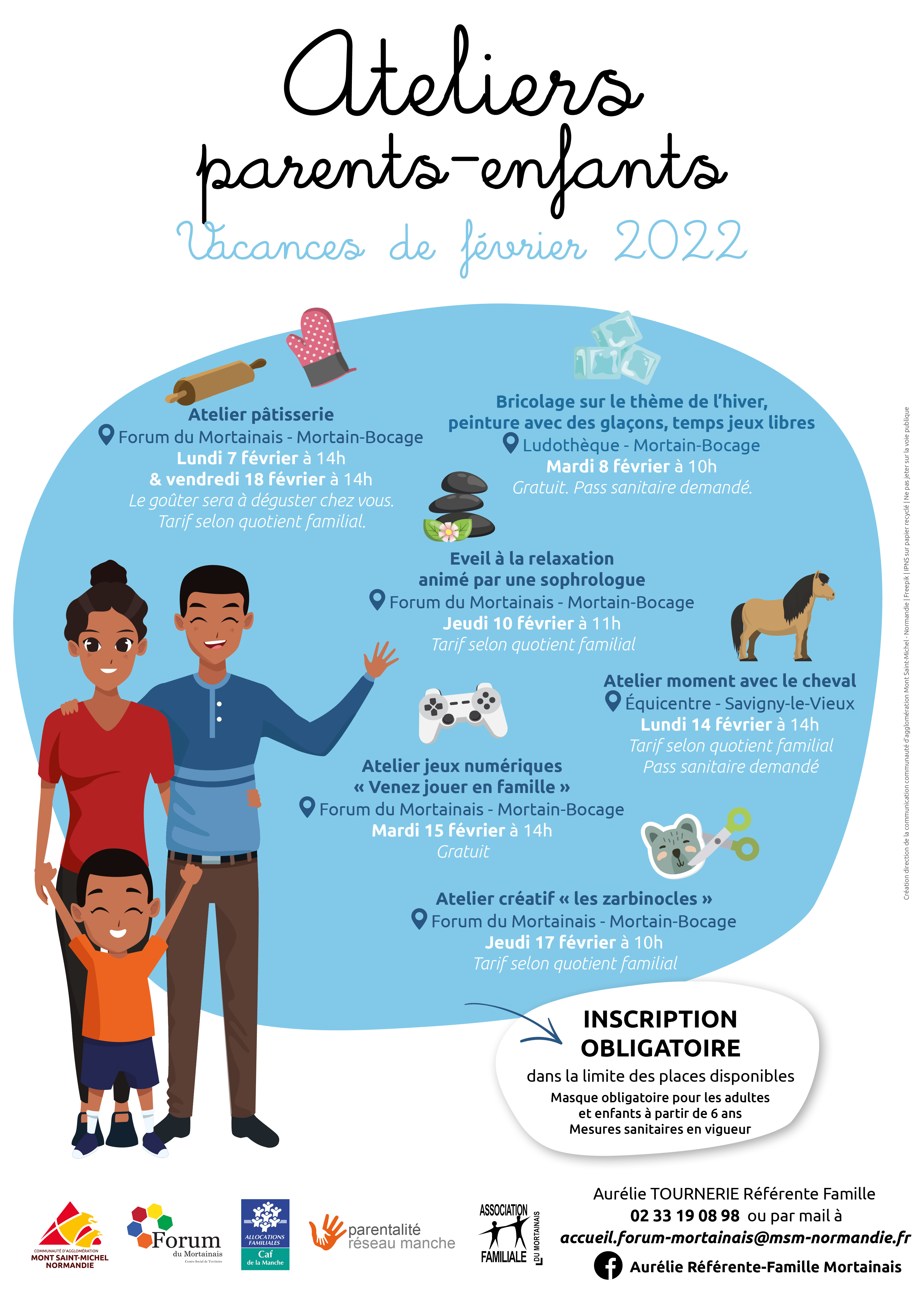 Les ateliers parents/enfants des mois de mai et de juin 2023 ! 